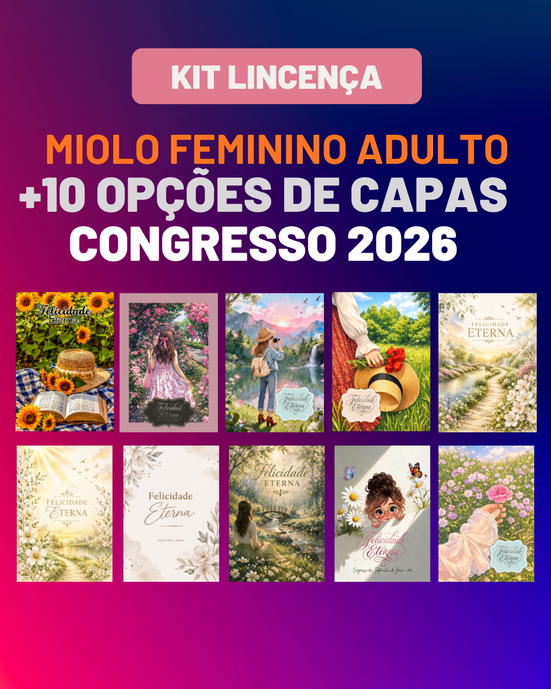 Miolo e 10 Capas Feminina Congresso 2026